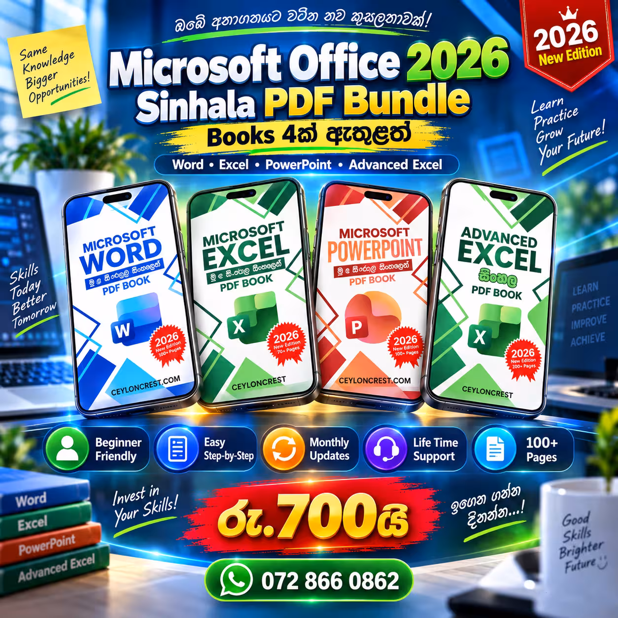 Microsoft Office 2026 Sinhala PDF Bundle
